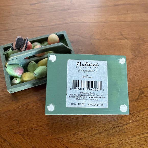 Marjolein Bastin Nature's Sketchbook For Hallmark Fruit/Butterfly Trinket Box - Picture 3 of 13